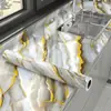 Adesivos à Prova de Óleo para Cozinha, Adesivos de Parede Resistentes ao Fogo e a Altas Temperaturas, Reforma de Azulejos de Bancada de Fogão, Película de Mármore Espessada para Armários