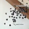 Decorações de Nail Art com Zircônia Preta em Formato de Cisne, Gota d'Água, Marquise, Ponta Inferior Afiada, Irregular, Mini, Fundo Plano Chanfrado
