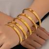 Pulsera de trébol de cuatro hojas con diamantes transfronteriza Europa y Estados Unidos estrellas de acero inoxidable chapado al vacío de 18k combinación de pulsera venta al por mayor de fábrica