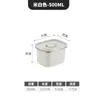 Acero inoxidable 304 caja sellada de grado alimenticio japonés para verduras y frutas traje especial congelado almacenamiento pintura en aerosol