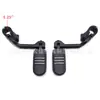 Pedales Frontales y Traseros Plegables Fijos de Parachoques, Soportes de Pedal, Pedales de Pedal, Accesorios de Modificación para Motocicleta 32mm