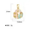 Colgante de cobre con forma de lazo de concha gota de aceite de perla transfronterizo para mujer, estrella de mar, cangrejo, accesorios de joyería serie estilo océano