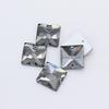Cristal Super Brillante Cuadrado Doble Agujero Fondo Plano Diamante DIY Cristal Diamante Cosido a Mano Ropa Joyería para Boda Diamante