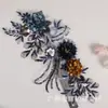 Parche Decorativo Popular Bordado 3D Flor de Perla de Alta Gama para Vestido de Mujer Moda Versátil Camiseta Encaje Accesorios