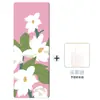 Esterilla de Yoga Gruesa de Goma y Gamuza de 5 mm, Amortiguadora, Antideslizante, Silenciosa, Esterilla Gruesa para Fitness y Aeróbicos, Tapete de Piso Insonorizado