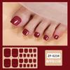 Película de Esmalte de Uñas Color Sólido Línea Polvo de Cebolla Zhengxiang Pegatina para Uñas de los Pies Pegatina para Uñas de los Pies Celebridad de Internet Explosiva Estilo Simple Pegatina Completa para Uñas de los Pies