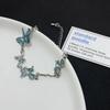 Pulsera con puntada de mariposa glaciar Diseño de nicho femenino Moda de alto sentido Temperamento exquisito Combinación total Estilo frío Joyería de mano