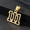 En Stock de Fábrica Acero Inoxidable DIY Accesorios para Collares Números Árabes Colgantes Huecos 0-9 Colgantes de Joyería Venta al Por Mayor