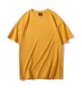 Camiseta Casual de Algodão 200g com Gola Redonda, Manga Curta e Ombros Caídos, Cor Lisa, Unissex (Masculina e Feminina), Manga Meia-Manga, Camada Base para Alunos do Ensino Fundamental e Médio, Caimento Solto