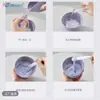 Tazón para Mascarilla juego Cabezal de Cepillo de Silicona Salón de Belleza Mascarilla de Barro Facial Extender Uniformemente Mascarilla Brocha de Maquillaje Herramientas Especiales