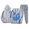 Conjunto de Moletom com Estampa Casual Outono/Inverno 2026 e Calça Simples com Estampa