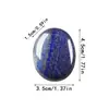 Piedra Natural Cristal 45x 35mm Cristal de Talco Piedra Original Ovalada Gema de Masaje Masaje Compresa Caliente Piedra de Energía