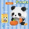 Novos Blocos de Construção de Panda para Crianças, Blocos de Construção de Partículas Micro em Formato de Flor, Brinquedos Educativos de Montagem, Brinquedos de Presente Venda por Atacado