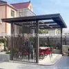 Nova Villa Pavilhão Estilo Chinês Pátio de Jardim Praça Pavilhão Gazebo de Liga de Alumínio Lazer ao Ar Livre Pavilhão de Observação Estilo Antigo