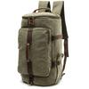 Mochila al por mayor estilo vertical bolsa de viaje de lona europea y americana capacidad grande para exteriores bolsa escolar cilíndrica para estudiantes