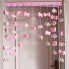 Cortina de melodía estilo japonés linda chica partición dormitorio sala de estar tela baño cortina sin perforaciones cortina