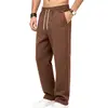 Pantalones largos deportivos y casuales de punto jacquard de peso pesado para hombre, de pierna recta, para otoño e invierno, Amazon transfronterizo europeo y americano, pantalones de chándal para hombre