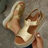 Sandalias Cómodas de Plataforma Abiertas para Mujer, Moda Transfronteriza, Estilo Europeo y Americano, Sandalias Versátiles de Suela Gruesa de Moda 2026