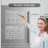 Calendario acrílico magnético de borrado en seco transfronterizo plan semanal pizarra de escritura tablero de mensajes DIY pegatina magnética para refrigerador personalización