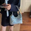 Bolso de Axila Casual de Mezclilla para Mujer 2025 Nueva Moda Estilo Coreano Estilo Preppy Bolso Tote Bolso de Hombro Versátil