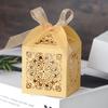 Fábrica de origen transfronteriza Boda Patrón Europeo Caja de Dulces Papel Perlado Fiesta Navideña Cartón de Dulces Blanco en stock