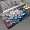 3d Tridimensional Hogar Baño Puerta Alfombra Antideslizante Baño Absorbente de Agua Secado Rápido Alfombra para Pies Puerta Resistente al Desgaste Alfombra de Piso de Barro Diatomeo