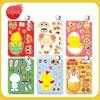Creativo Pascua DIY Pegatinas Cambiantes de Cara Pegatinas Manual Decoración Festiva Juguetes para Niños Pegatinas