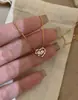 Collar con Nudo de Agua Alcalina en Forma de Corazón de Nuevo Estilo para Mujer, Dulce y Lindo, Juvenil, Lujo Ligero, Diseño de Nicho, Cadena para Clavícula Simple y Versátil