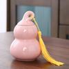 Mini Pote de Chá de Cerâmica Selado Portátil Tamanho Pequeno Pote de Cabana Alcaçuz Yunnan Xizang Frasco de Remédio Pote de Armazenamento de Pó Perfumado Pílulas