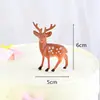 Decoração de Bolo de Natal Inserção Saco de Presente de Natal Guirlanda Corrente de Contas Pinha Sino Árvore de Natal Xícara Ovo