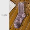 Calcetines nuevos de primavera y verano Calcetines de algodón para hombre Calcetines casuales para exteriores Calcetines estándar de pareja Moda callejera Calcetines teñidos anudados usados