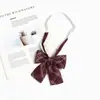 Estilo Japonés JK Corbata de Lazo Roja para Mujer Estilo Universitario Ropa con Lazo Accesorios Marinetwear Decoración de Camisa Flor en el Cuello de Mujer Moda