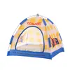 Tienda para Gatos, Nido para Gatos, Adecuado para Todas las Estaciones, Tela Oxford Estampada, Semicerrado, Seguro, Cama para Mascotas Perros, Transpirable en Verano
