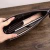 Bolso de Mano de Cuero de Cocodrilo para Hombre Bolso Clutch de Cuero Genuino Sobre de Negocios Bolso de Lujo Ligero para Axila Bolso de Mano de Piel de Vaca para Cabello