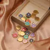 Ojo de Goteo de Aceite y Colgante para Palma de Acero Inoxidable Oro de 18K Moda DIY Accesorios para Collares Pulseras Pendientes Joyería al por Mayor
