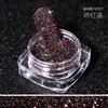 Decorações para Nail Art em Pó de Diamante Triturado Super Brilhante, Pó Glitter Diamante Deslumbrante de Ângulo Reto, Pó de Cristal Colorido com Strass Transfronteiriço