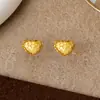 Nuevos Pendientes de Calabaza Calada de Panda Incrustados con Diamantes de Estilo Chino con Corazón Grabado y Estrella de Ocho Puntas, Pendientes de Borla Digitales, Gama Alta