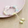 Pulsera de Cerámica Jingdezhen para Mujer Joyería Dopamina Versátil de Gama Alta Dibujos Animados Linda Joyería de Mano con Cuentas de Cerámica Venta al por Mayor