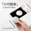 Espejo de Maquillaje Redondo Magnético Electrochapado Doble Cara HD Aumento 2x Portátil para Llevar Plegable Espejo de Retoque Regalo Personalización