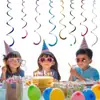 Decoração de Feriado Guirlanda Espiral Enfeites Pendurados Arranjo Colorido Cena de Festa de Aniversário Espiral Giratório Pendurado Decorações de Pet