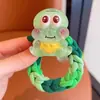 Gomas para el pelo de dibujos animados lindas para niñas, gomas de pelo de alta elasticidad, cuerdas para el pelo de animales lindos, accesorios para el pelo de niñas pequeñas