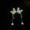 Pendientes de Plata Aguja Perla Gota de Agua Moda Retro Versátiles Pendientes de Botón Lujo Ligero Pendientes de Gama Alta con Sentido de Diseño Nicho