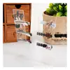 Suporte de Exibição Transparente para Grampos de Cabelo e Presilhas Suporte de Exibição em L para Grampos de Cabelo Loja de Varejo Suporte de Exibição Preto Suporte para Grampos de Cabelo Acrílico