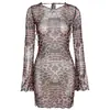 Estilo Europeo 2026 Primavera Nueva Llegada Moda Femenina Cuello Halter Mangas de Campana Espalda Descubierta Ajustado al Cuerpo Ceñido a la Cadera Vestido Mujeres