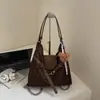 Bolsa de Ombro Única de Grande Capacidade com Estampa de Leopardo Simples para Trabalho, Trajeto, Ir para a Aula, Estilo Coreano, Nicho Casual, Bolsa Transversal