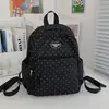 Nova Mochila Estilo Japonês Ins Academy Fresca e Doce com Bolinhas para Alunos do Ensino Fundamental II e Médio, Leve e de Grande Capacidade