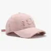 Gorra de Béisbol Suave Lavada para Hombre con Bordado de Parche de Letra para Actividades al Aire Libre, Gorra Versátil Unisex con Protección Solar