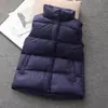Chamarra acolchada con cuello alto transfronteriza para mujer, estilo corto, moda de invierno 2026, color liso, engrosada, cálida, plumón de pato blanco, chamarra puffer simple