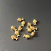 Adornos Sólidos de Pez Dorado al por Mayor, Artículos Decorativos Dorados para la Prosperidad, Adornos de Tortuga Dorada para Aperturas de Negocios