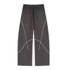 Cattee Pantalones Deportivos Casuales de Pierna Recta Sueltos con Bloques de Color Línea Hasselblad Caída para Hombres y Mujeres Estilo Pareja Pantalones Largos Otoño
